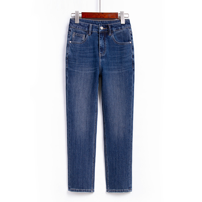 直筒牛仔裤女小个子法棍烟管裤