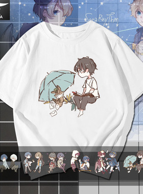 nico唱见伊东歌词太郎MAFUMAFU卡通动漫t恤衫短袖男女半截袖衣服