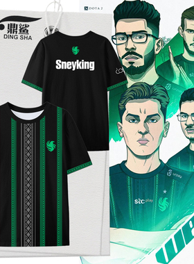 Falcons战队队服dota2刀塔Ti13同款比赛服速干短袖t恤衫男女半袖