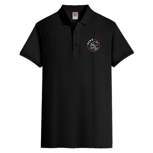 阿贾克斯Ajax荷甲35夺冠足球迷队服POLO衫男女短袖t恤翻领半截袖