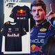 男女半袖 2025红F1牛车队服维斯塔潘赛车服车迷速干冰丝短袖 t恤衫