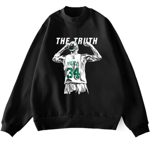 保罗皮尔斯纪念快船凯尔特人篮球迷队服圆领卫衣男女长袖休闲衣服