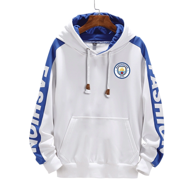 球迷薄款加绒外套连帽卫衣