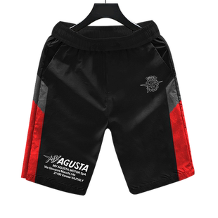 奥古斯塔MV Augusta摩托车骑行赛车服速干短裤子男士五分裤中裤夏