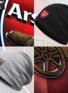 阿森纳Arsenal枪手足球迷运动队服包头帽子男女防寒风加绒保暖帽