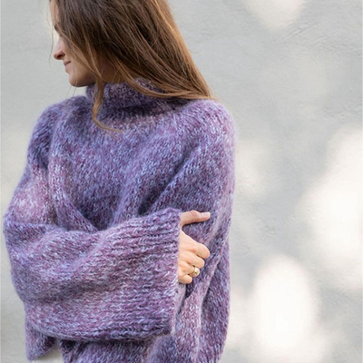 sandnes 诺亚夹花套衫 秋冬新款BORSTET ALPAKKA羊驼绒编织材料包