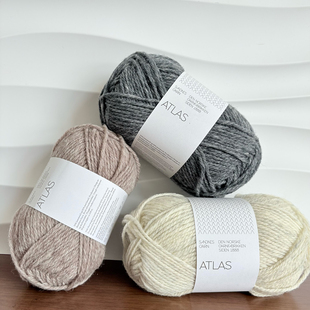 美利奴羊毛线 SANDNES GARN ATLAS 毛衣围巾外套毛线 挪威进口