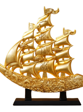 新中式办公室招财摆件客厅书房高档酒柜装饰品博古架玄关乔迁送礼