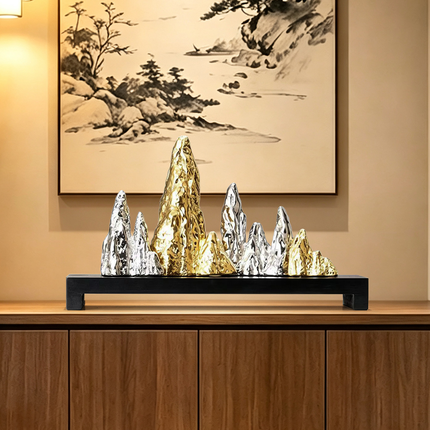 金山银山新中式招财摆件乔迁礼