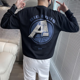 6624-P58秋季休闲背面图案男士卫衣长袖T恤打底衫外套控78，男装卫衣，电商D319