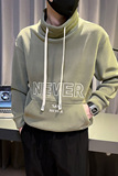 6689-P78冬季奥利绒休闲高领加绒加厚卫衣潮流字母外套-2控108，男装卫衣，电商D319