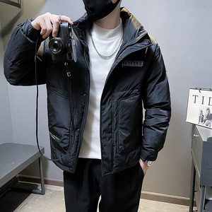 6668-P158 冬季休闲立领学生潮流字母外套羽绒服-5 控208图片
