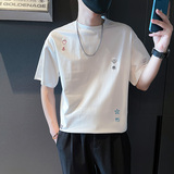 8043-特P48新款ins潮牌短袖T恤刺绣上衣男装夏季半截袖控68，男装T恤，电商D319