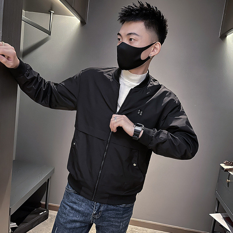 6581-P88夹克外套男韩版青年棒球服修身休闲学生衣服-1控118,男装夹克,电商D319