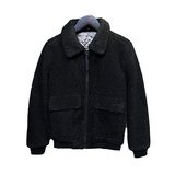 JK162-P128加厚羊羔绒拼接棉衣男冬季保暖修身小码外套-2，男装棉衣，电商D319