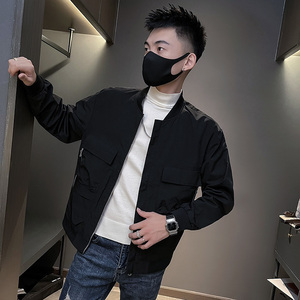 6583-P88秋季新款潮牌大口袋夹克工装青年休闲外套男-1控118