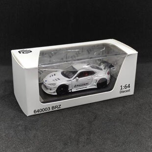 新品FG1：64斯巴鲁BRZ合金汽车模型玩具摆件双开门带亚克力收藏盒