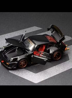新品FG 1：64 合金汽车模型经典保时捷RWB930 合金四开门跑车模型