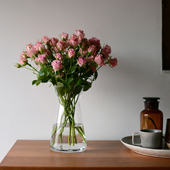 Camus say学院派玻璃大花瓶 手工玻璃花瓶 收集时光 包邮