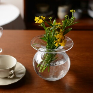 水晶玻璃 收集时光 Galaxias圆花瓶 say 手工吹制花瓶 Camus