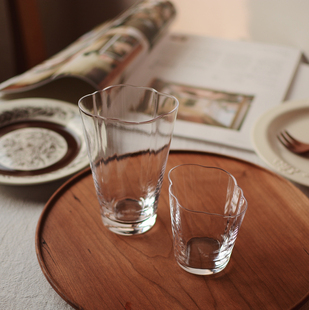 Camus 包邮 say冷纹云朵玻璃杯 果汁杯咖啡杯 手工吹制 收集时光