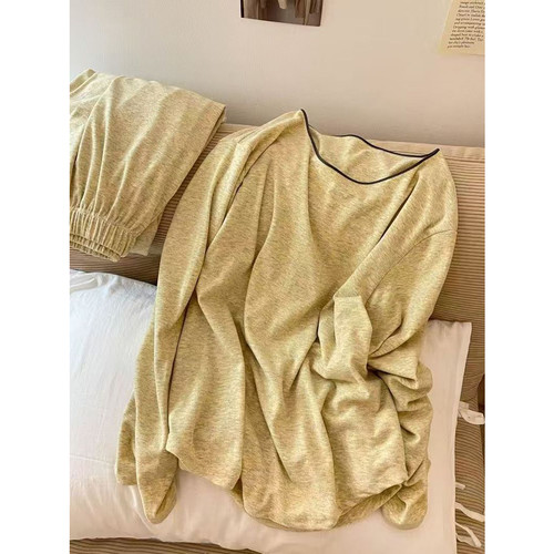 秋冬德绒可外出保暖女睡衣套装