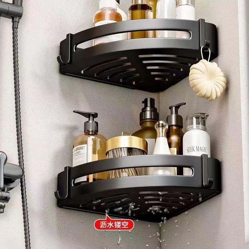 免打孔浴室三角架卫生间洗漱台壁挂置物架厕所洗手间厨房收纳角架