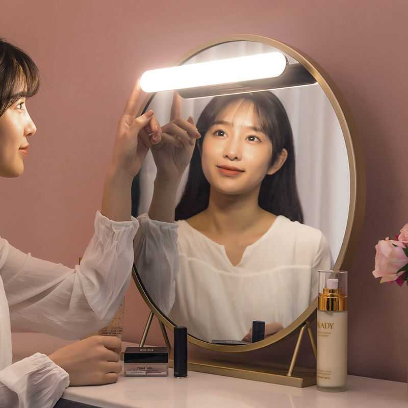 化妆补光灯化妆镜补光灯镜前灯卫生间镜灯梳妆台灯led免打孔充电