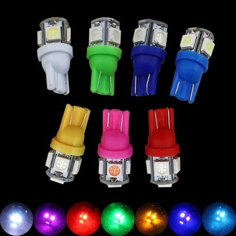 12V24V货车T10插泡汽车行车灯仪表灯泡牌照灯阅读灯示宽灯通用LED