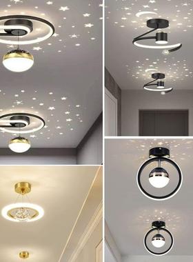 走廊过道灯玄关门厅楼梯灯网红北欧现代简约阳台吸顶灯具大全家用