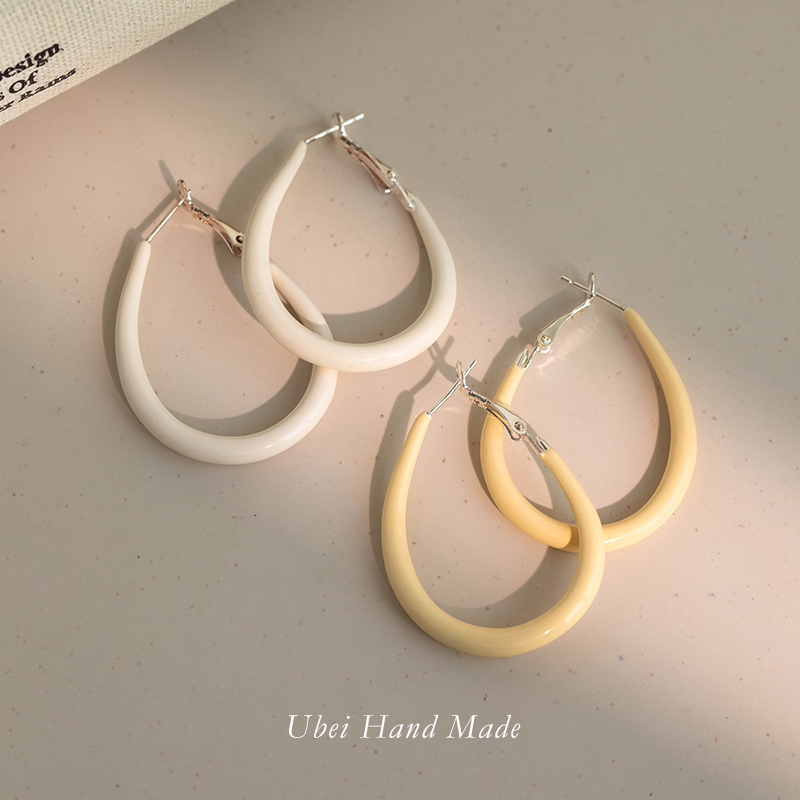 夏日多巴胺彩色圈圈耳环