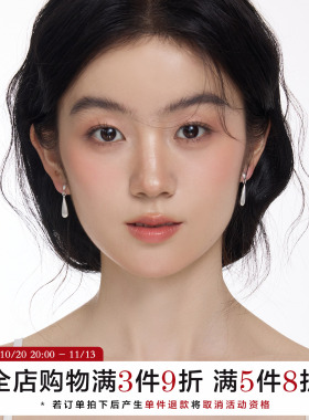 拉丝银磨砂水滴耳坠女