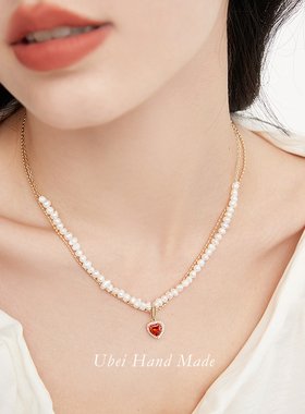 淡水珍珠项链法式浪漫