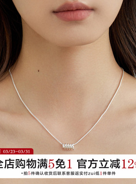 金属冷淡风扭结博主同款项链