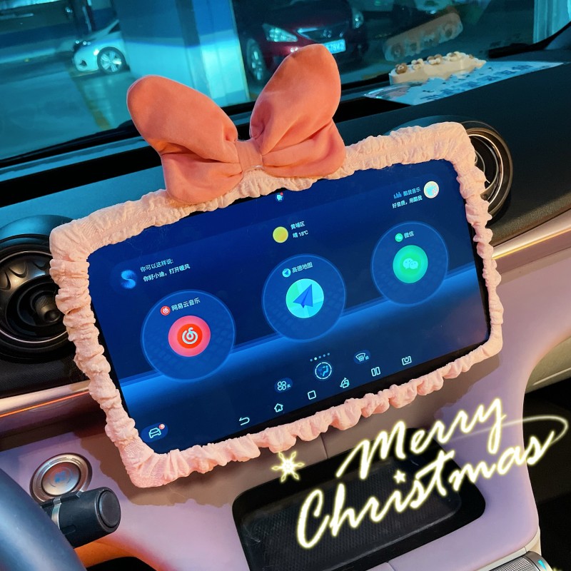 车载小摆件汽车后视镜套可爱中控屏幕装饰通用电车倒车镜装饰品女