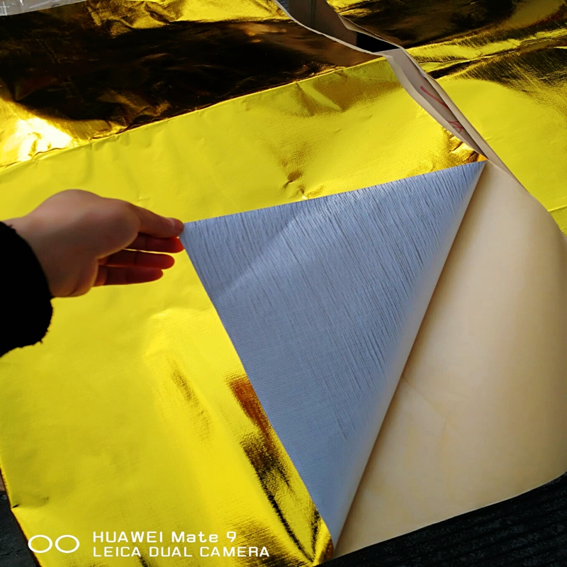 进气管改装用黏胶铝箔金色贴纸