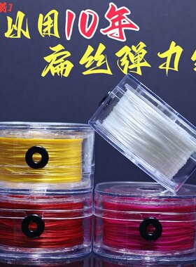 进口高弹力扁形穿珠弹力线手串绳穿珠子的线文玩绳串珠线耐磨珍珠