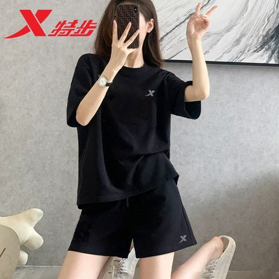 特步运动套装女2024夏季新款