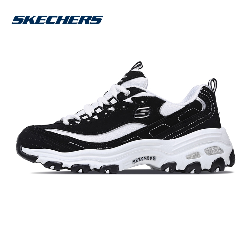 Skechers斯凯奇男女情侣款D’lites厚底增高熊猫鞋复古老爹鞋11422