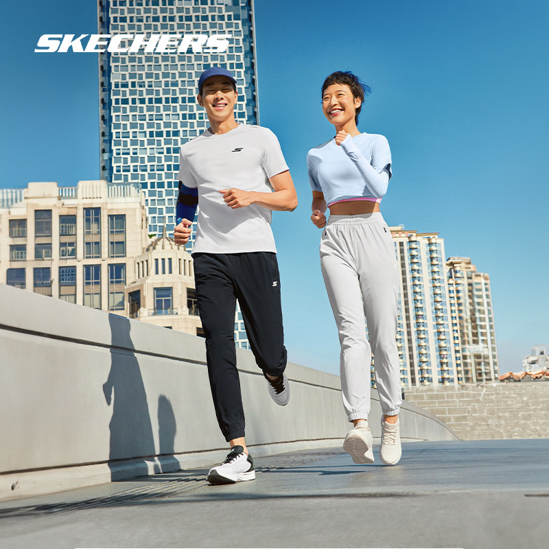 斯凯奇速干长裤束脚裤男女裤夏季凉感舒适防晒排汗透气运动休闲裤