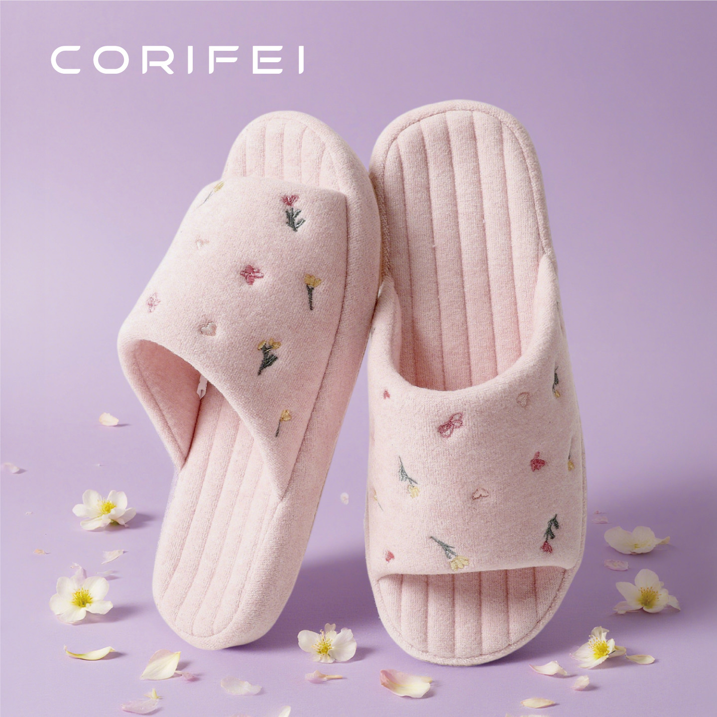 家丽芙家用秋冬新款棉拖鞋女家居厚底防滑保暖透气轻奢可爱居家鞋