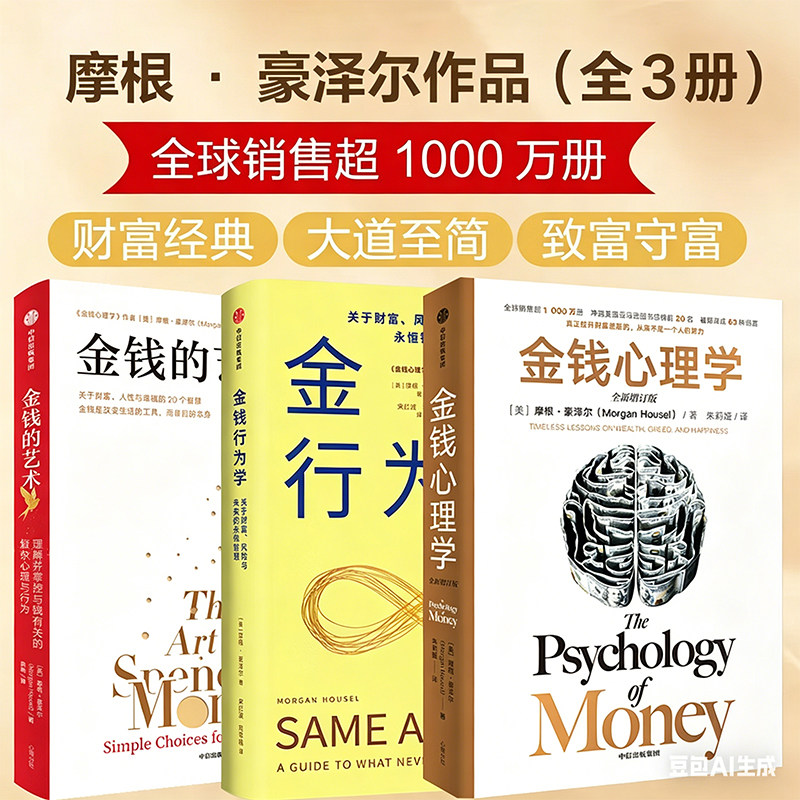 【全2册】金钱心理学 财富人性和幸福的永恒真相+金钱的艺术 摩根·豪泽尔重磅新作 你和金钱的关系决定了财富和你的距离 投资理财