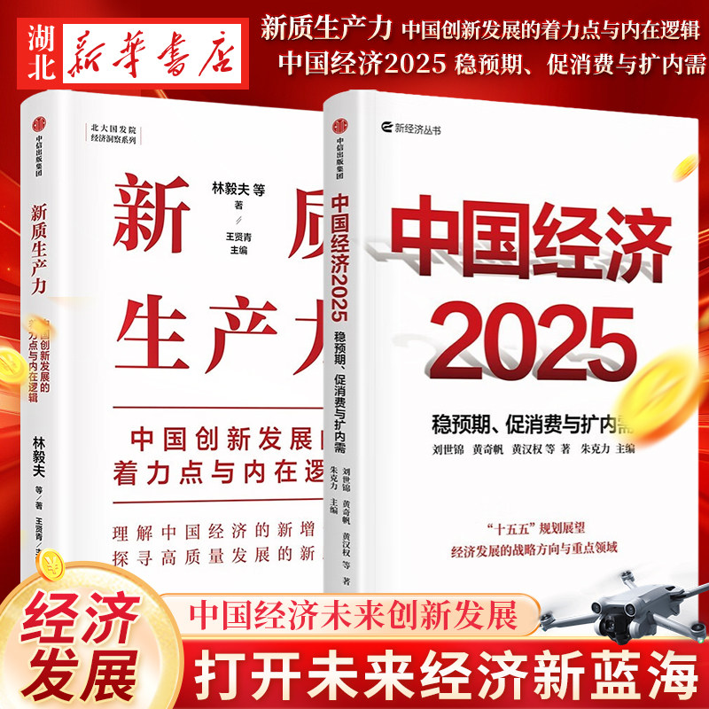【全2册】中国经济2025 稳预期 促消费与扩内需+新质生产力 中国创新发展的着力点与内在逻辑 林毅夫 黄奇帆 郑永年 刘世锦 等著 - 实物图