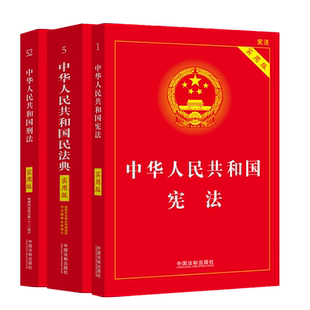 【全3册】 中华人民共和国宪法+民法典+刑法 实用版 2023新修订现行 宪法小红本宪法法条及典型案例 中国法制出版社