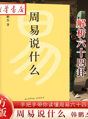 周易说什么 韩鹏杰著通篇大白话 一卦接一卦 手把手带你读懂周易六十四卦 八卦六十四卦阴阳爻辞卦辞变卦占卜象辞乾坤易象天人合一
