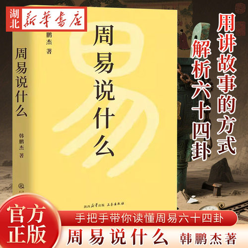 周易说什么 韩鹏杰著通篇大白话 一卦接一卦 手把手带你读懂周易六十四卦 八卦六十四卦阴阳爻辞卦辞变卦占卜象辞乾坤易象天人合一