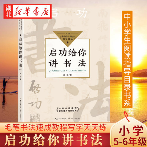 启功给你讲书法 中小学生阅读指导目录 五六年级小学生课外书阅读书籍 毛笔书法速成教程 学习书法的入门之书 长江文艺出版社
