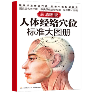 人体经络穴位标准大图册(超清晰版) 中医按摩经络穴位书籍 经络穴位按摩大全养生书大全人体经络穴位图解书人体穴位图解大全 正版