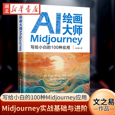 AI绘画大师Midjourney 写给小白的100种应用 手把手教你Midjourney实战的基础与进阶 本书免费提供1.2万多个关键词 文之易 人大社