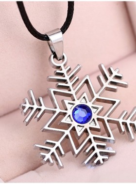 韩版时尚风雪花锁骨链
